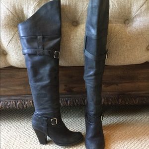 Mia Ltd edition leather over the knee boots